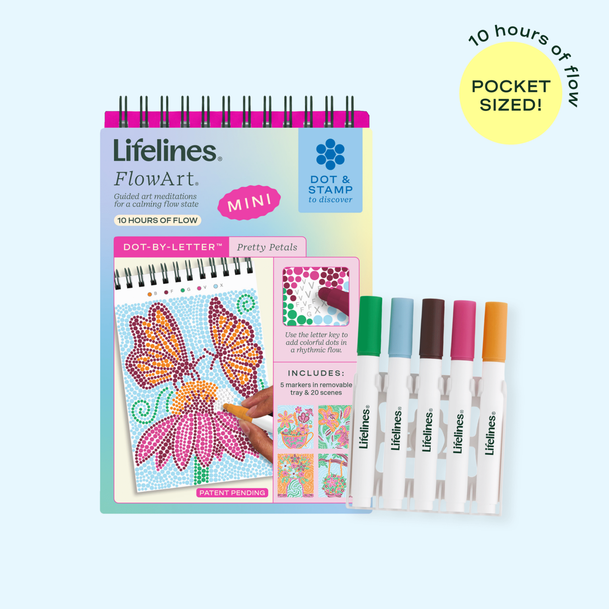 FlowArt® Mini - Dot-by-Letter Pretty Petals